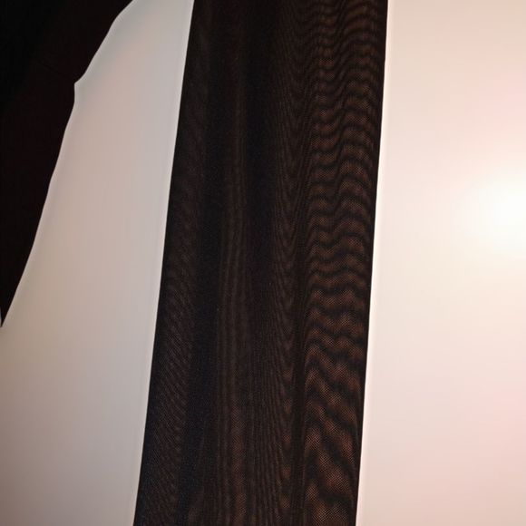 Forever 21 Cute Black Dress with Sheer Long Sleeves .          🖤🖤 - Picture 5 of 10